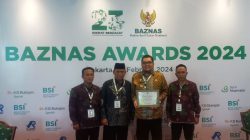 Pj. Bupati Parigi Moutong Terima Anugerah Baznas Awards 2024